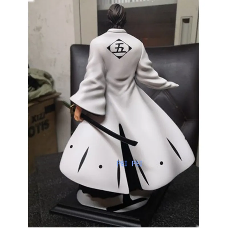 Аниме отбеливатель статуя Aizen Sousuke Gotei 13 Смола GK полная длина Портрет Фигурка Коллекционная модель игрушечная коробка Q1039