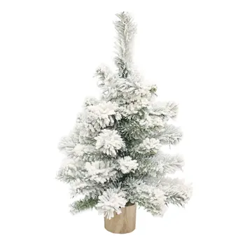

1 Pc Christmas Tree Decorations Snowing Tree Ornament for Desktop (White)