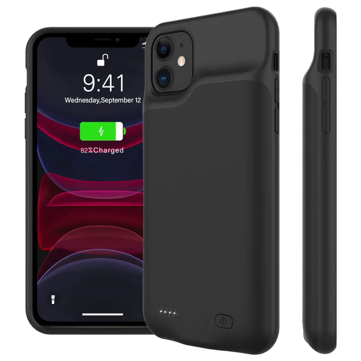 Для iPhone 11, 6,1 дюймов, 11 pro 5,8, чехол для зарядного устройства, 5200 мА/ч, Внешняя резервная зарядка, внешний аккумулятор, защитный чехол, батарея