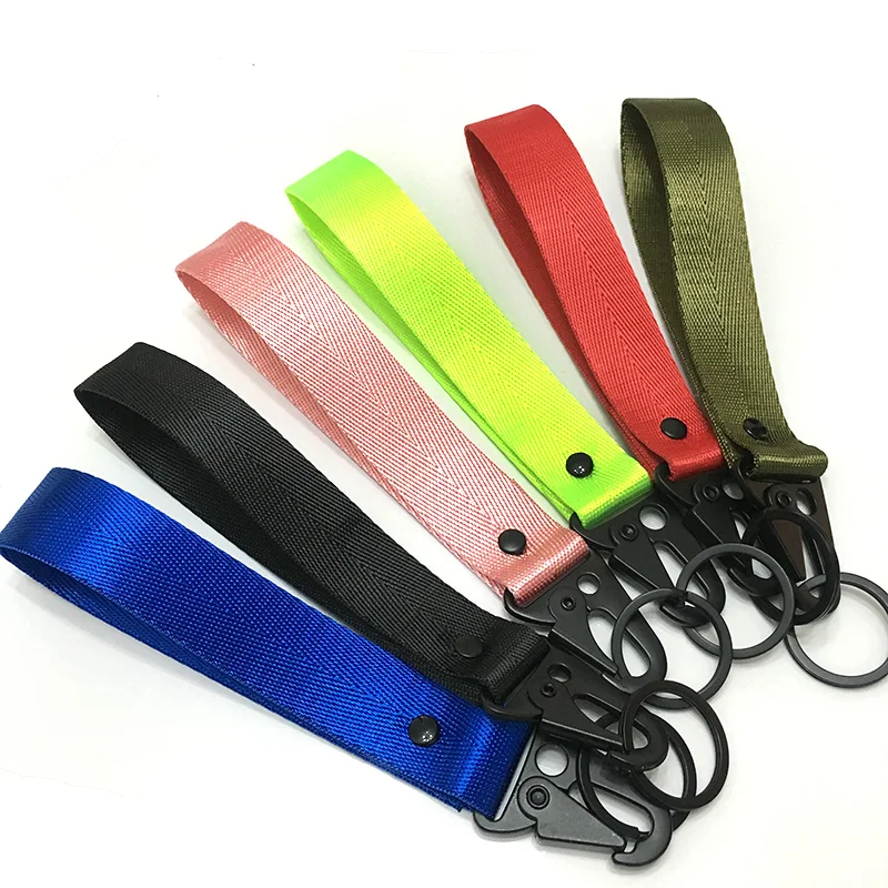 HotUniversalCarKeychainLanyardHangingStrapwithMetalKeyHolder