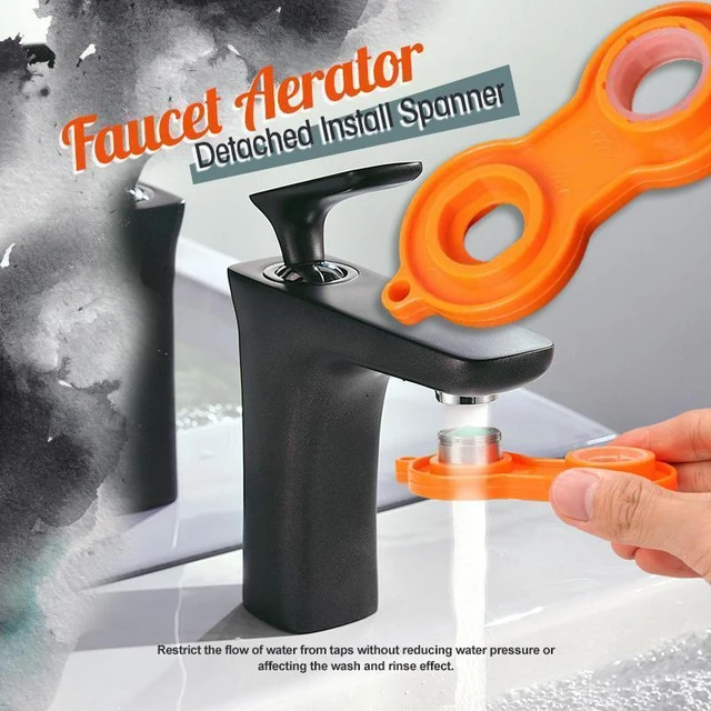 Clé aérateur pour robinet de lavabo, outil d'installation et de retrait de  la clé de nettoyage Double face, remplacement de la clé de réparation  disponible 2 pièces - AliExpress