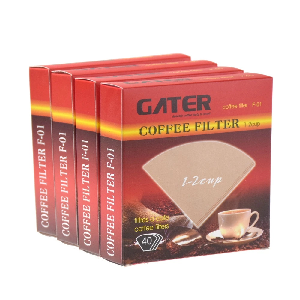 GATER V60 бумажный фильтр для кофе 40 шт. в пакете бумажные фильтры аксессуары бариста