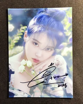 

signed IU Lee Ji Eun Love poem autographed photo K-POP 5*7 112019O