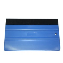 1 шт., инструменты для виниловой оберточной пленки для автомобиля, синий скребок, скребок с войлочным краем, размер 13 см* 8 см, наклейки для автомобиля, аксессуары