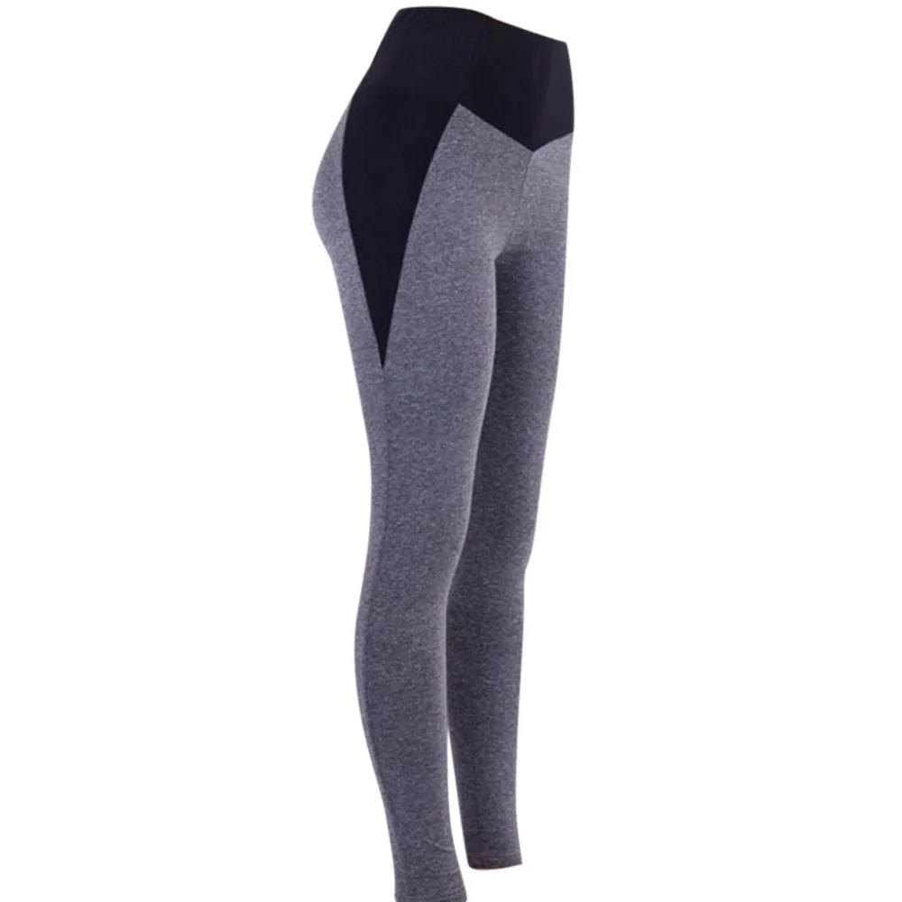 Черные Серые Леггинсы для фитнеса в стиле пэчворк, женские обтягивающие штаны с высокой талией и эффектом пуш-ап, эластичные плотные леггинсы для тренировок для женщин
