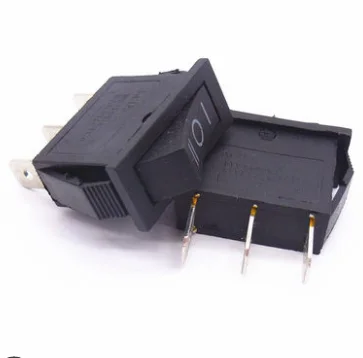 10 шт./лот AC 15A 250V /20A 125V 3 Pin SPDT KCD3 ВКЛ-ВЫКЛ-ВКЛ позиционный переключатель для лодки