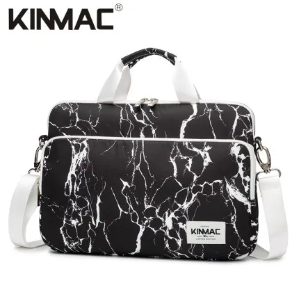 White Marble Бренд Kinmac сумка мессенджер чехол для ноутбука 1", 14", 1", 15,6", сумка для MacBook Air Pro 13,3, 15,4 KM2 - Цвет: White Marble