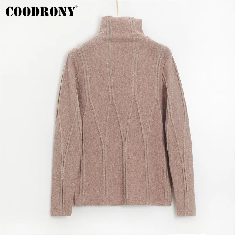 COODRONY Brand Casual Elegant Slim High Quality Wool Pullover Sweaters Women 2020 Winter Knitted Striped Female Jumpers W1120