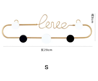 Настенная Золотая одежда шляпа крюк скандинавский креативный крыльцо Ключ вешалка для двери вход настенный металлический декоративный вешалка для одежды - Цвет: 1
