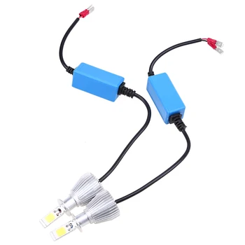 

POSSBAY 2Pcs Super Bright COB Bulb Canbus 40W Headlight 9005/H11/H7/H4/H1/H3/9006 Car Led Light 9-36V Fog Lamp Automobiles