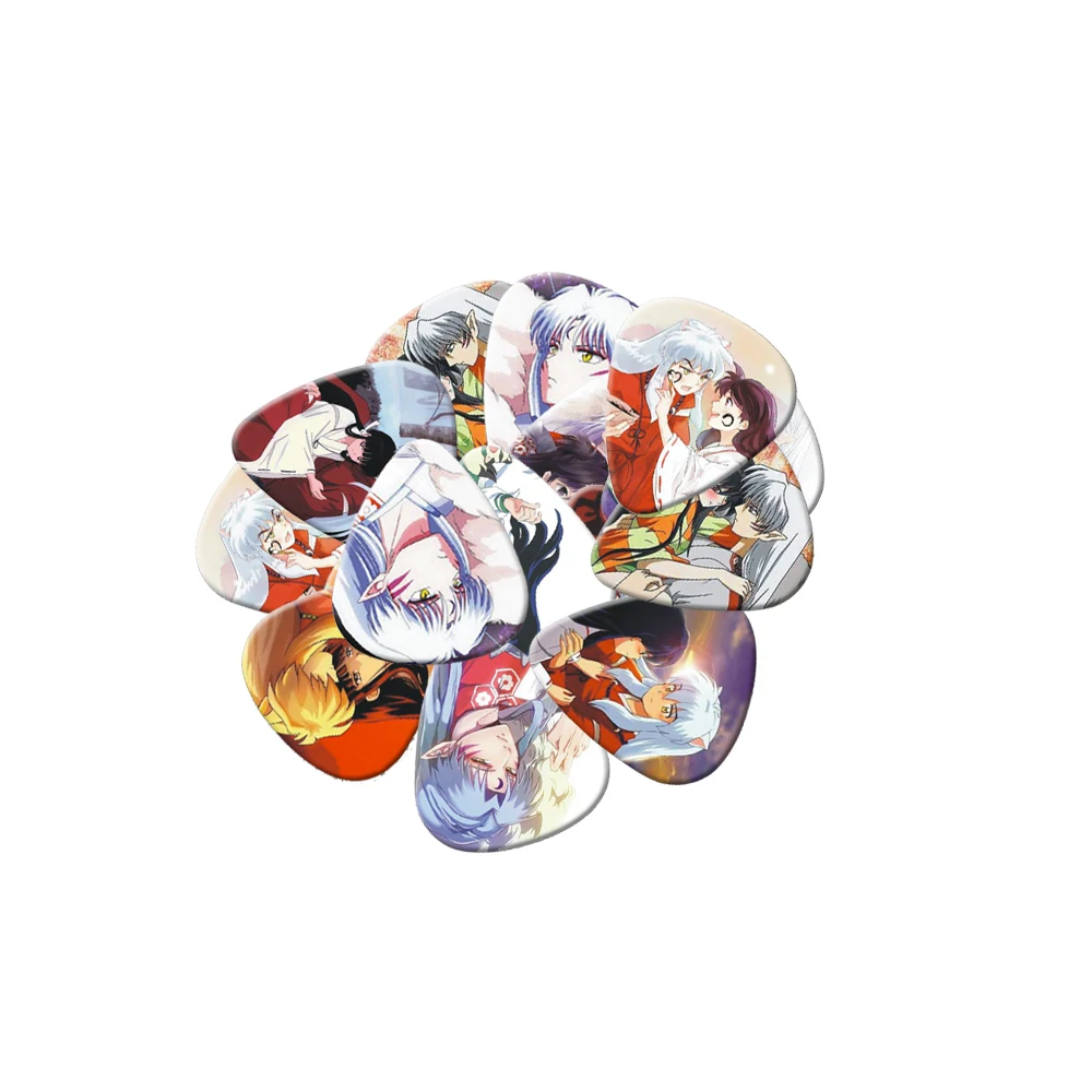 Guitar Picks 10PCS 1.0mm 0.71mm 0.46mm Two Side Pick Instruments DIY Mix Pick Accessories