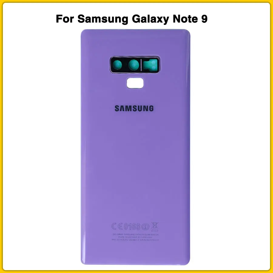 Note9 чехол на заднюю панель для samsung Galaxy Note 9 N9600 N960F задняя крышка на батарейках задняя крышка на дверь корпус с объективом