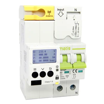

Residual Current Monitoring Wifi Smart Control 3 Energy Rs485 Solar Power Charging Station Gsm Kwh Meter Single Phase Digital