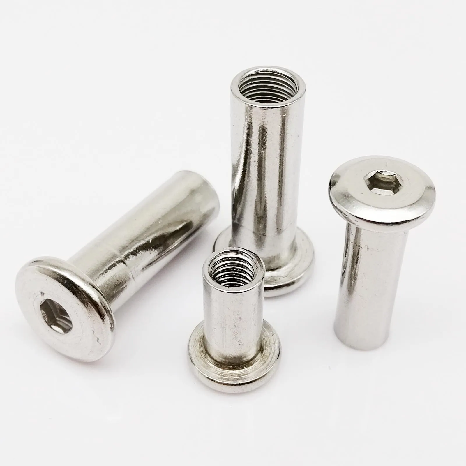 SHOP FITTINGS M6 FURNITURE JOINT CONNECTOR BOLT & CAP NUT M4 ALLEN KEY