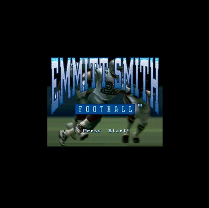 Emmitt Smith Footbal Версия США 16 бит большая серая игровая карта для NTSC игрового игрока