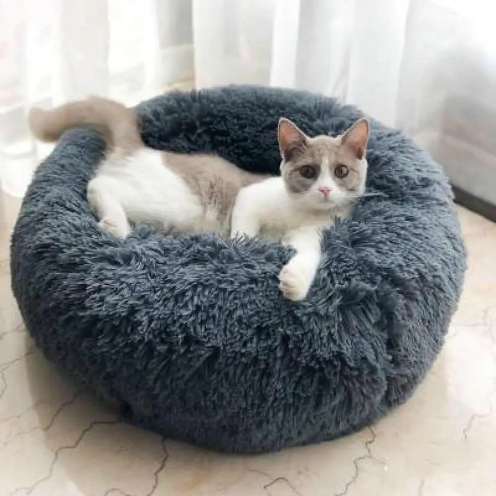 Round Dog Bed Cat Kennel Long Plush Soft Pet Bed House Puppy Dog House Mat Round Shape Soft Plush Comfortable Pet Cushion Nest Round Dog Bed Cat Kennel Long Plush Soft Pet Bed House Puppy Dog House Mat Round Shape Soft Plush Comfortable Pet Cushion Nest