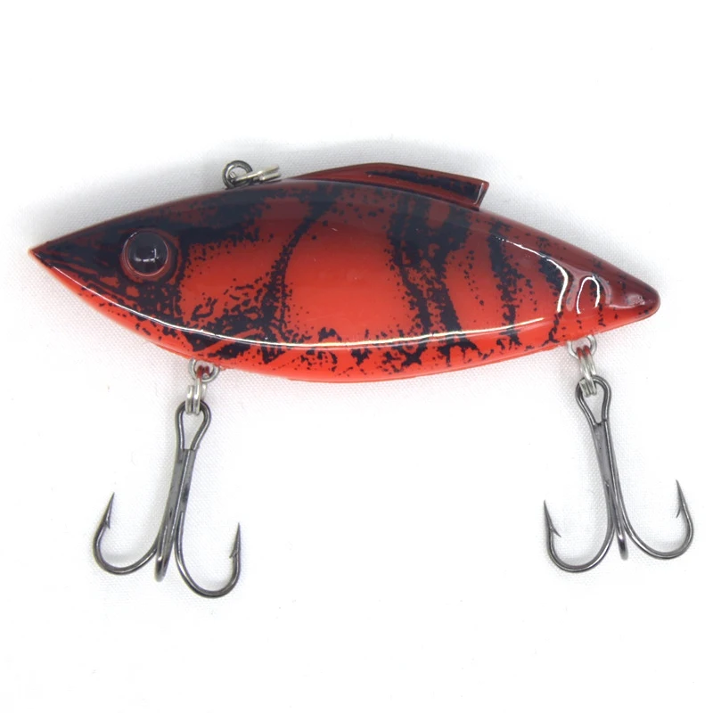 5pcs/box VIB Fishing Lure Set Artificial Hard Baits Crankbait With Treble Hook 3D Fishing Eyes Sinking Lure Wobbler Fishing Tack