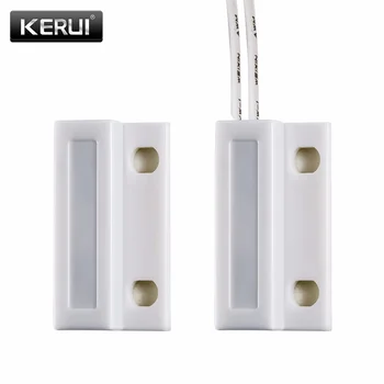 

Wired Door Window Magnetic Sensor Switch Work With PTSN and GSM Alarm System Wired zone GSM10A G90B Q2