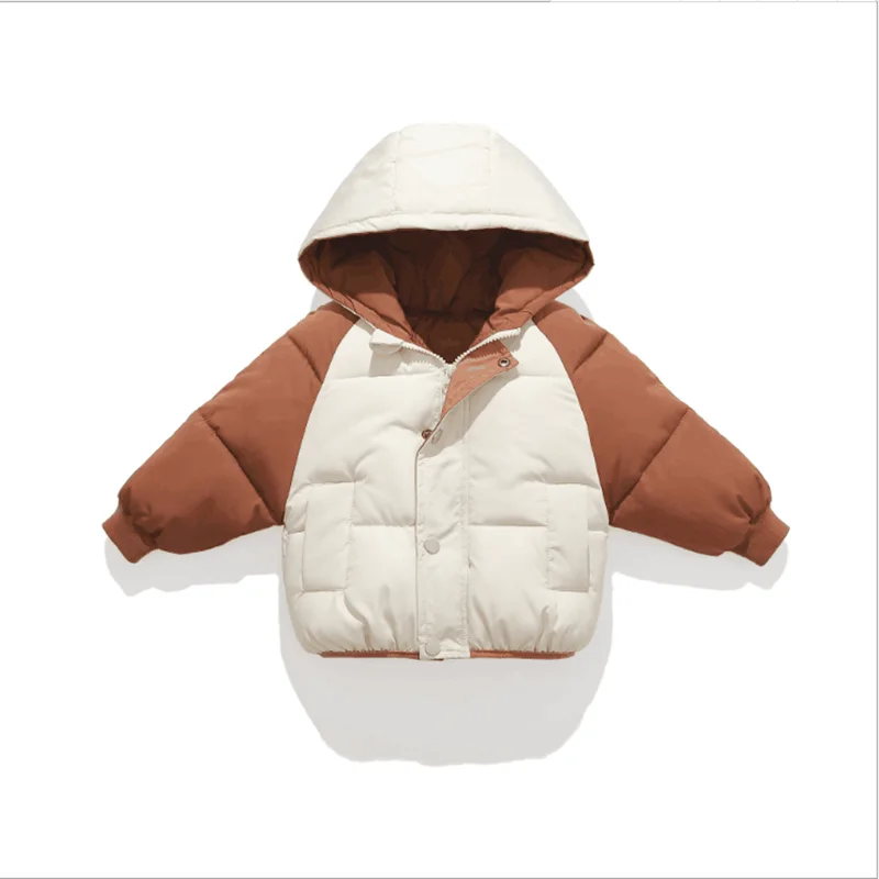 Photo Color winter new children's wear down coat children boys and girls cotton clothes thick winter coat cotton children down coat - Color: Photo Color