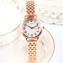 Женские наручные часы с маленьким циферблатом кварцевые браслетом
