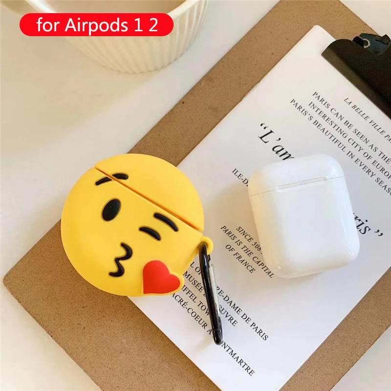 Для Apple Airpods чехол силиконовые милые аксессуары для мультяшных Airpods 2 Наушники коробка Беспроводная bluetooth-гарнитура защитный чехол