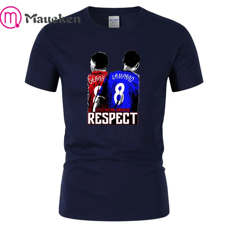 Lampard and gerrard Ретро мода хлопок забавная футболка для английских фанатов подарок футболки 001 - Цвет: 15