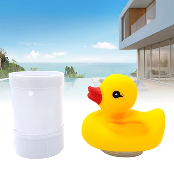 

Outdoor Holder Cleaning Equipment Auto Floating Duck Shape Swimming Pool Chemical Tablet Dispenser Adjustable Cute Hot Tub PP
