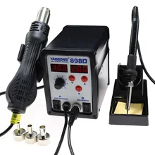 898D 750 Вт паяльная станция СВЕТОДИОДНЫЙ Цифровой паяльник паяльная станция BGA паяльная станция горячий воздушный пистолет сварщик