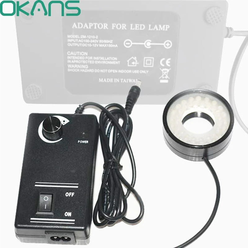 

Universal 40 LED with White Light Adjustable Ring Lamp and Adapter for Microscope