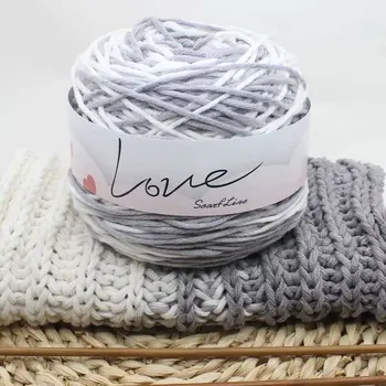 

200g Milk Sweet Soft Cotton Baby Knitting Wool Yarn Thick Fiber Velvet Yarn Hand Knitting Crochet Skein for DIY Sweater
