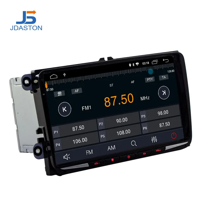 Мультимедийная магнитола JDASTON 2 Din Android 10 0 GPS стереоплеер для Volkswagen VW Passat B6 CC b7 Polo Golf