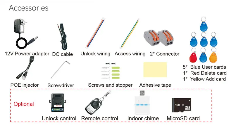 Telefone Video Da Porta de 150 Graus