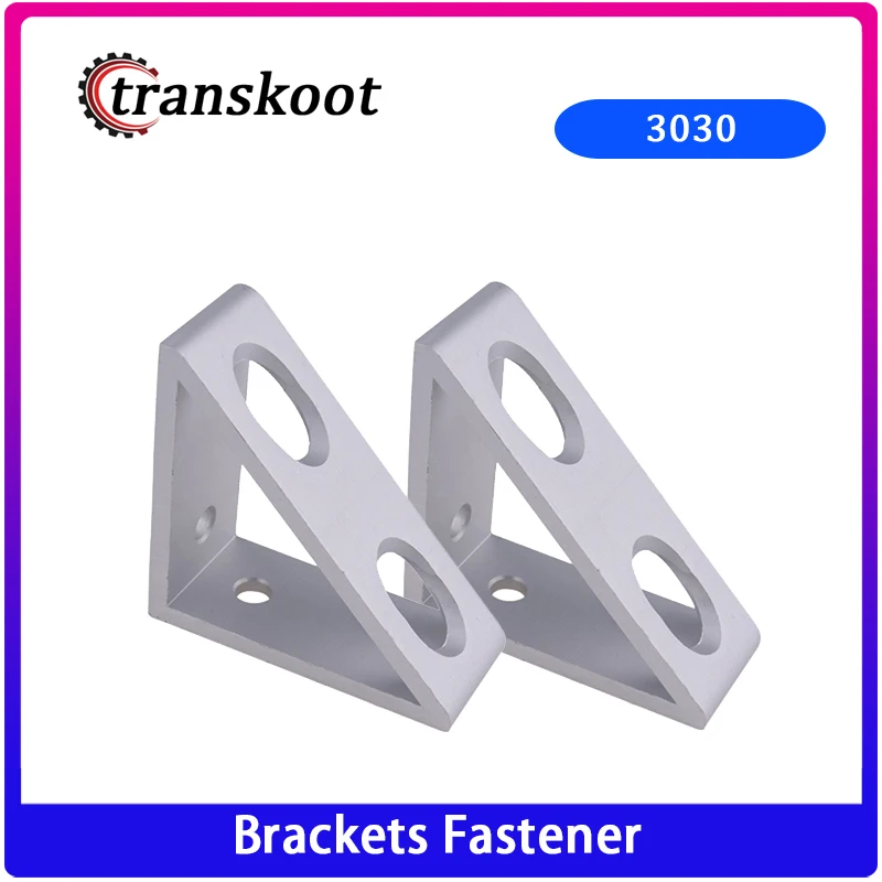 4 hole Inside Guesset Corner Angle L Brackets Fastener Fitting Round