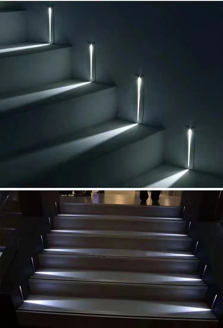 nite light Night Light Smart Motion Sensor LED Step Lamp 3w Recessed Stair Light For Stairway Corridor Ladder Wall Sconce Footlight110-240V potato night light
