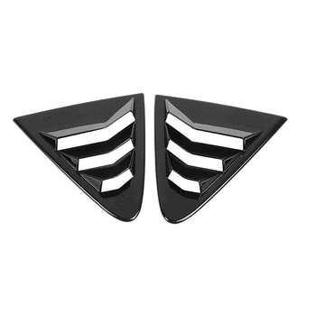 

DHBH-for Toyota Corolla 19 Carbon Fiber Rear Window Grille Shutters Triangular Decorative Cover Rear Window Frame