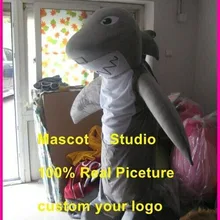 Серый костюм акулы-талисмана, костюм, косплей, вечерние, для игры, наряд, Хэллоуин, для взрослых, рекламный подарок, день рождения, акция