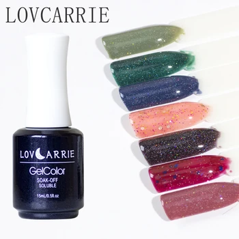 

LOVCARRIE 15ml Glitter UV Gel Nail Polish Varnish Starry Sequins Diamond Enamel LED Gellak for Manicure Semi Permanent Nail Art