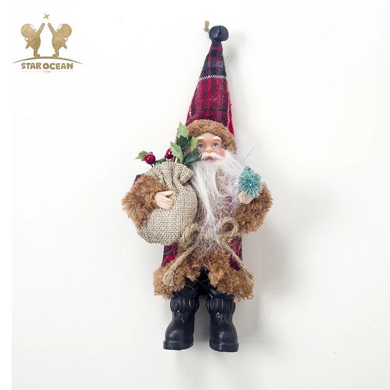 

Cute Christmas Doll Toys Santa Claus Snowman Elk Christmas Tree Hanging Ornament Decoration for Home Xmas Party New Year Gifts