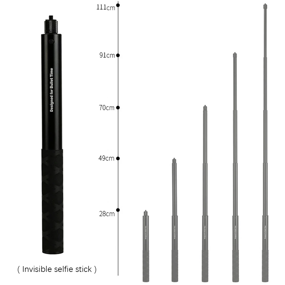 Manico E Treppiede Per Action Cam Insta360 - Compatibile ONE X3, X2, R, EVO | Vite 1/4 - Foto 9