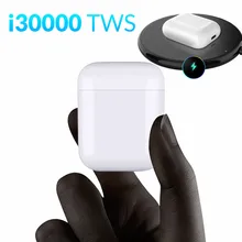 I30000 TWS Pop up Bluetooth наушники Беспроводной зарядки наушники PK 1:1 Реплика w1 чип i10 i12 i20 i30 i1000 i9999 TWS
