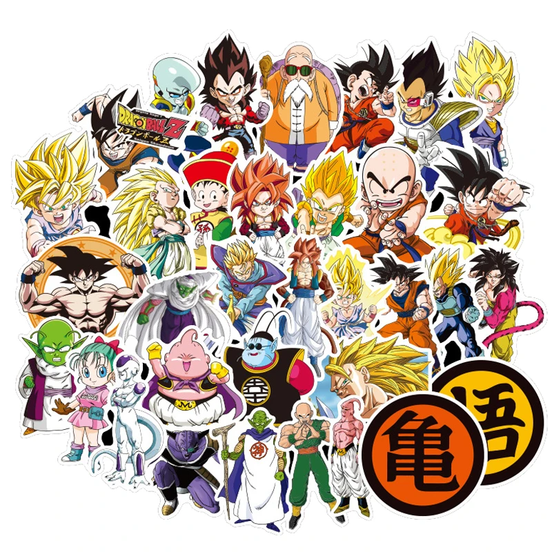 100 шт. аниме стикеры s Super Saiyan Goku Мультяшные наклейки для сноуборда багажа