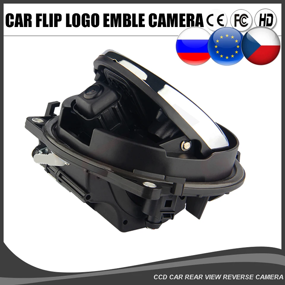 

Emblem Camera Flip Logo Badge Reverse Camera For Polo Golf 5/6/7/8 MK6 B6 B7 B8 Passat CC Beetle Variant T-Roc EOS AHD 720P