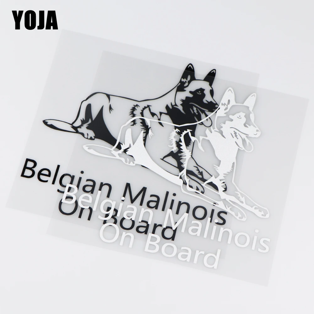 YOJA 16X15.1CM Belgian Shepherd Malinois на доске Виниловая Наклейка Декор автомобиля стикер ZT2