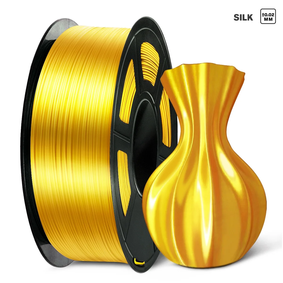 Нить для 3D-принтера PLA Silk Gold 1 кг 75 мм | Компьютеры и офис