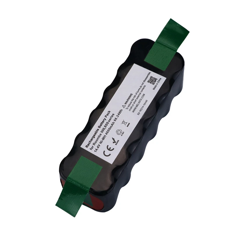 

2Pcs 4.6Ah 14.4V Nimh Battery for Roomba 500 600 700 800 Series 510 530 550 560 610 620 650 770 780 790 870