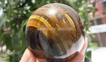 

Pretty Natural golden Tiger s Eye Crystal Sphere Ball Healing ChinA