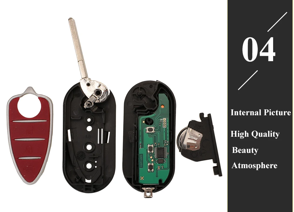 Keyforkess telecomando Flip 3 pulsanti portachiavi Auto per Alfa Romeo Mito 2008-2015 Giulietta 2010-2016 433Mhz chiedere ID46-7946 chiavi automatiche 15 Keyforkess telecomando Flip 3 pulsanti portachiavi Auto per Alfa Romeo Mito 2008-2015 Giulietta 2010-2016 433Mhz chiedere ID46-7946 chiavi automatiche - H623d6510cb314ff6a6169ae44c16cc9dE