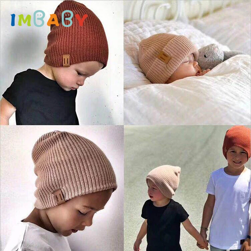 IMBABY/детская зимняя шапка Милые детские шапочки Шапки для малышей Вязаные крючком