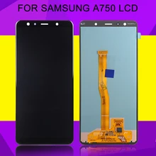 HH Amoled A750 lcd для samsung Galaxy A7 lcd SM-A750F/DS A750FN дисплей кодирующий преобразователь сенсорного экрана в сборе с инструментами