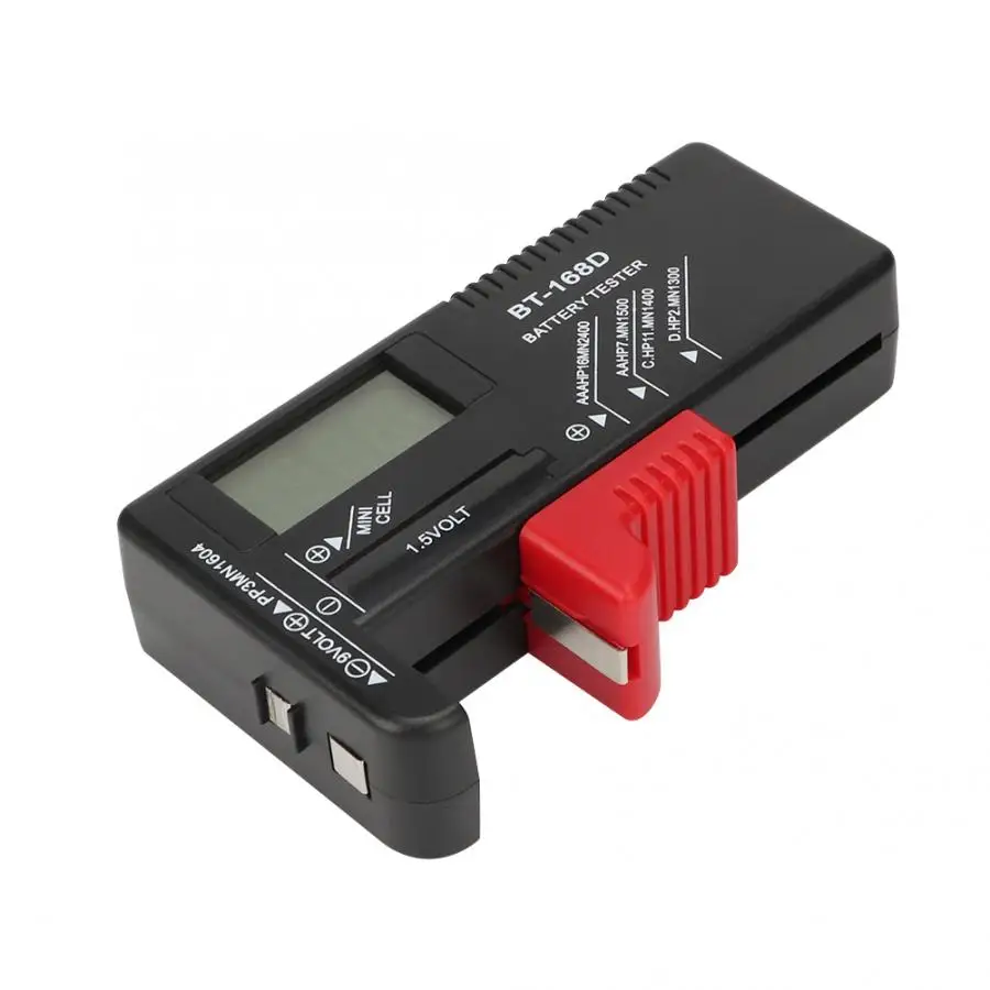 

Portable Digital 1.5V 9V Battery Tester Measuring Diagnostic Checker Analyzer Universal Digital Battery Tester Volt Checker